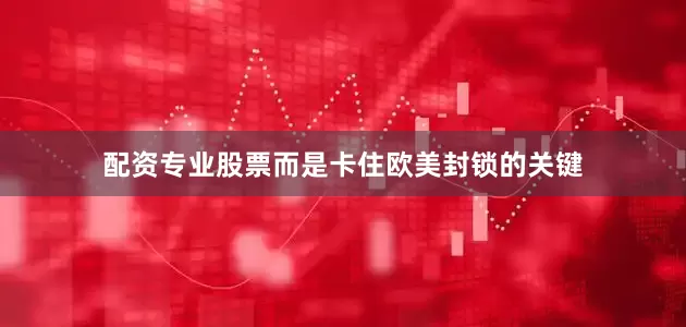 配资专业股票而是卡住欧美封锁的关键
