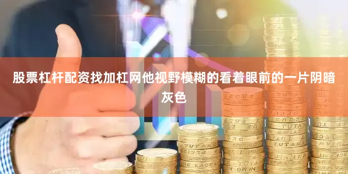 股票杠杆配资找加杠网他视野模糊的看着眼前的一片阴暗灰色